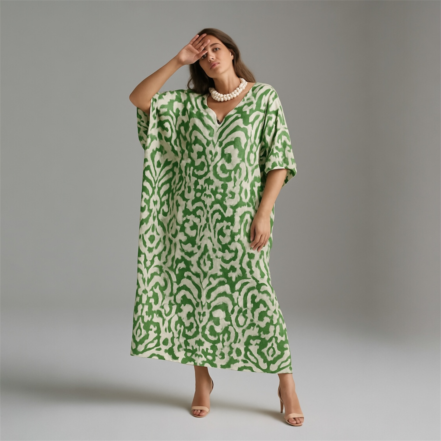 Maya Green Breezy Glore Bohemian kaftan - Sizes Available AU 14-30