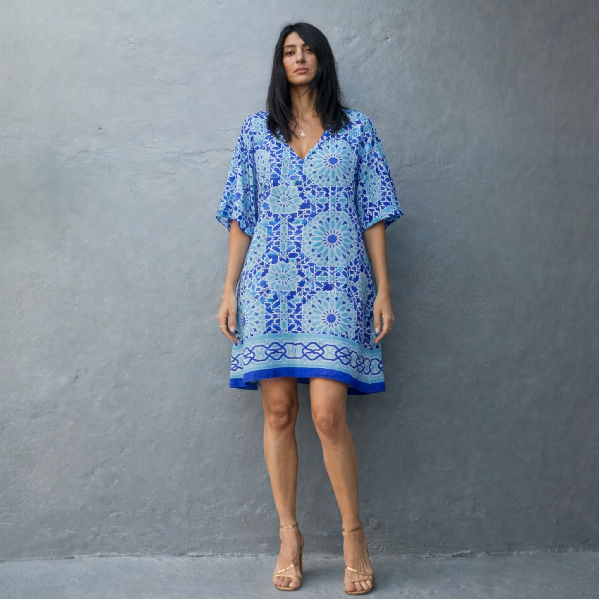 MIRA Maya Short Kaftan Top Tunic Sizes Available AU 14-30