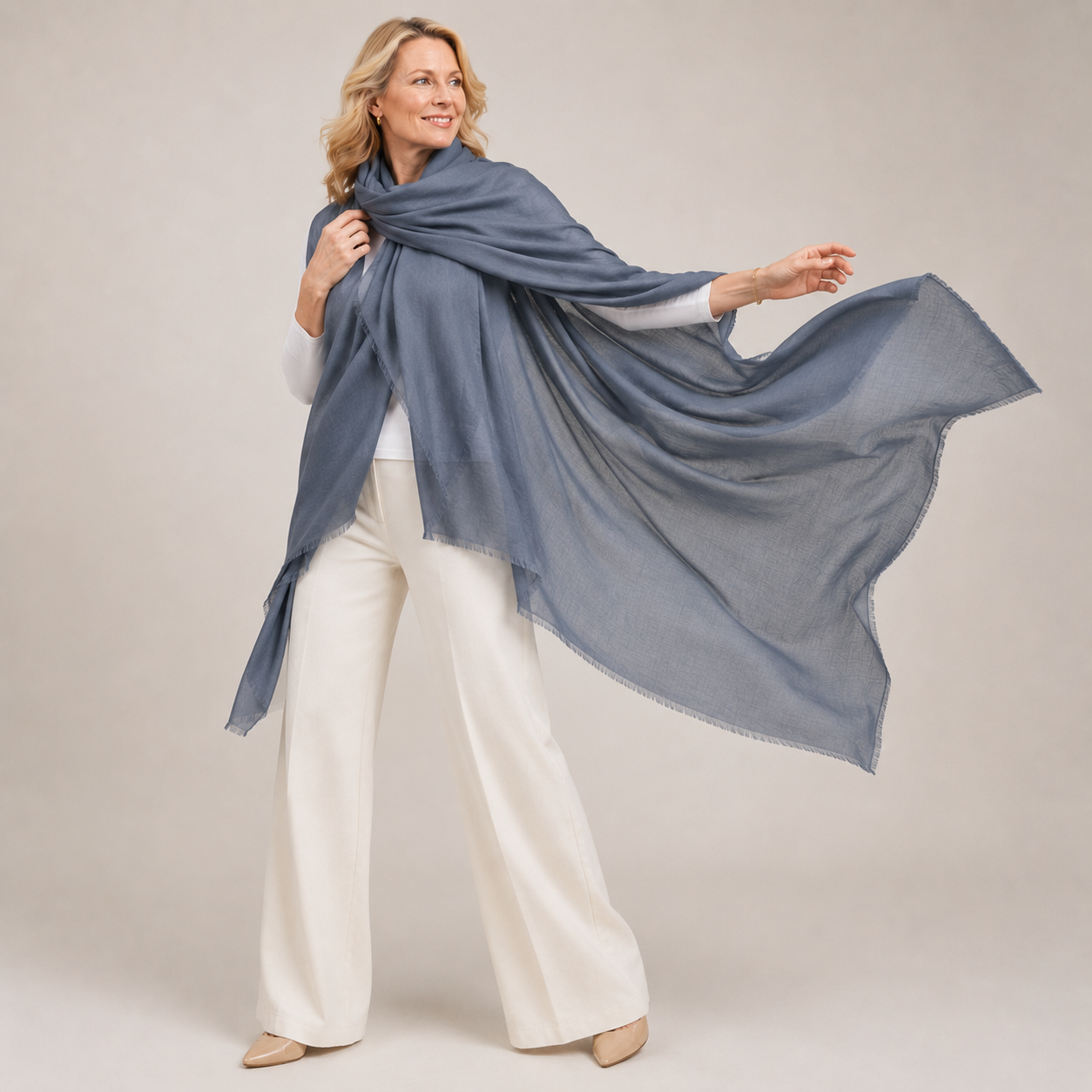 Julian 100% Ultra fine cashmere Maya oversized scarf/ wrap/ shawl-More colours available