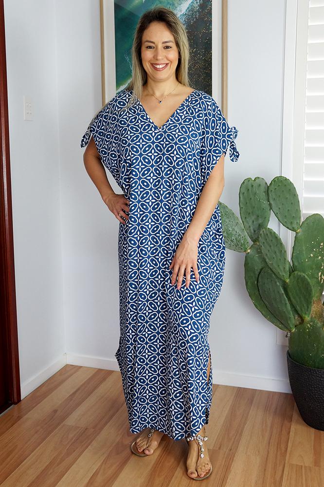 Mykonos cold shoulder Kaftan Dress-AU 10-18