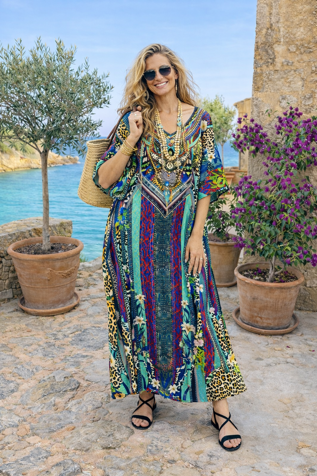 Purple Embellished Maya kaftan Sizes Available AU 12-26