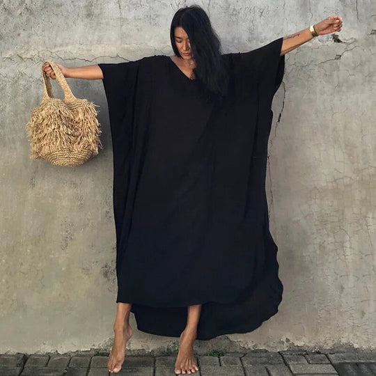 Maya Black Rayon Kaftan O/S AU 16-26