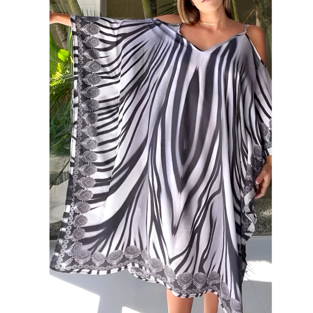 Coco Bella Cold Shoulder Midi Kaftan 12-20