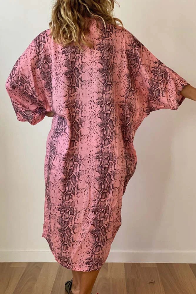 Rayon Kimono Cape Long O/S AU 10-18