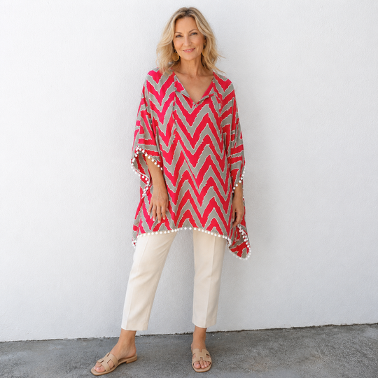 Pom Pom Maya Top Tunic Kaftan OFSA 14-26