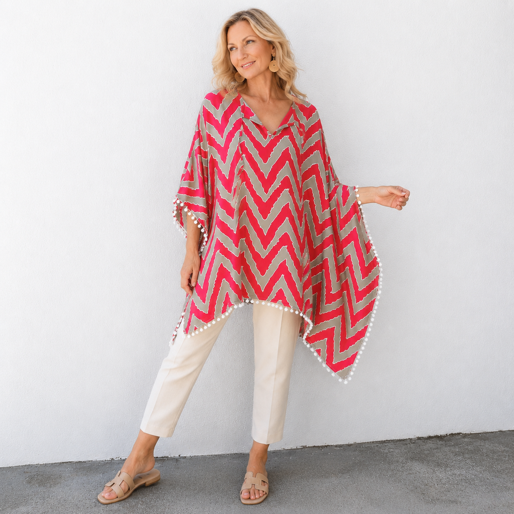 Pom Pom Maya Top Tunic Kaftan OFSA 14-26