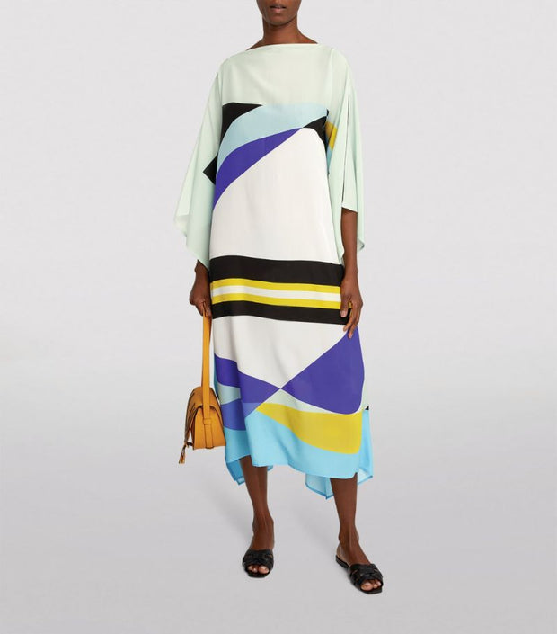 Lillie Colour magic MIDI Kaftan Dress