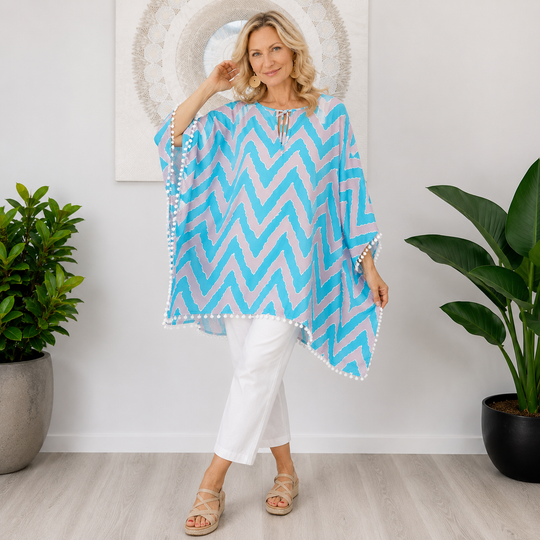 Pom Pom Maya Top Tunic Kaftan OFSA 14-26