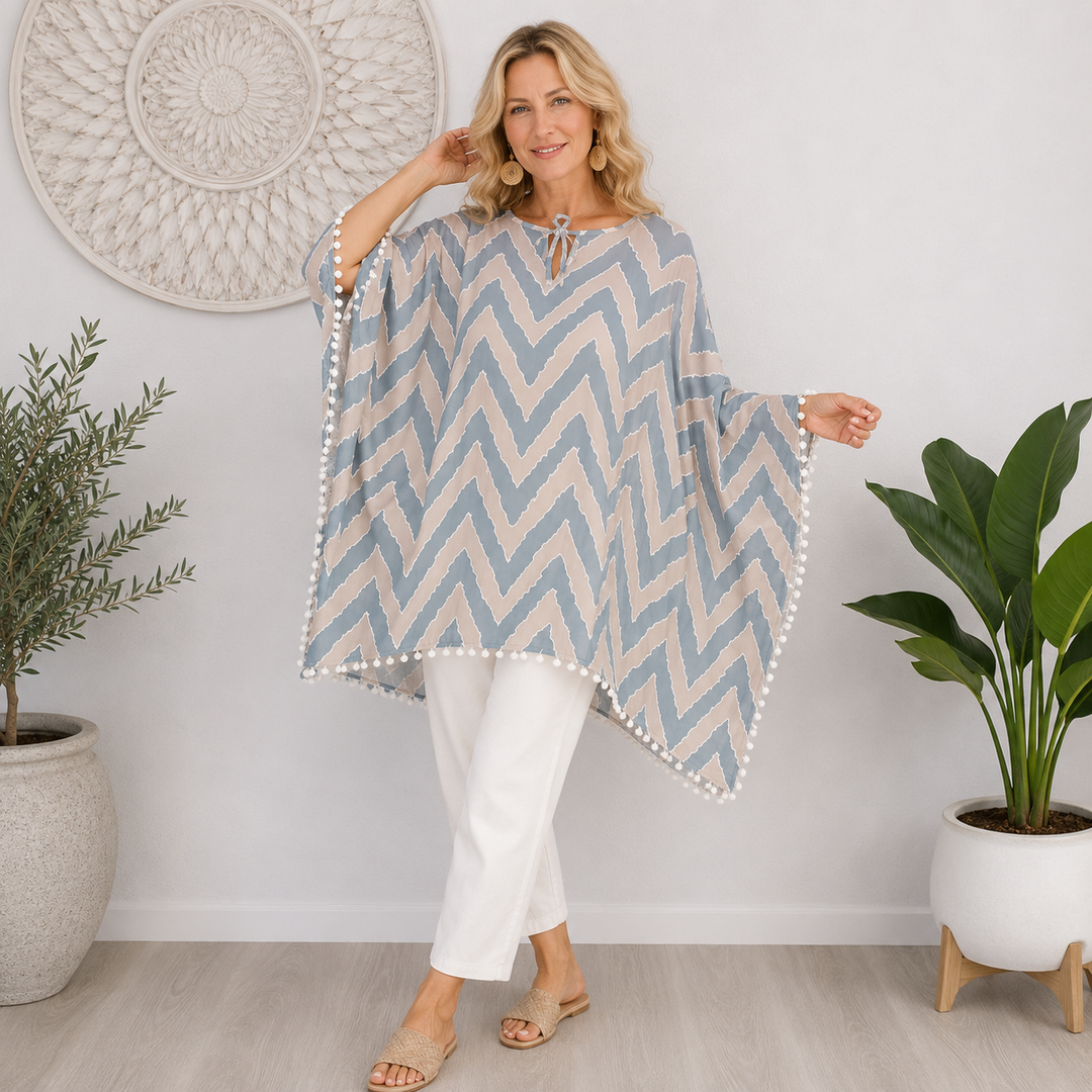 Pom Pom Maya Top Tunic Kaftan OFSA 14-26