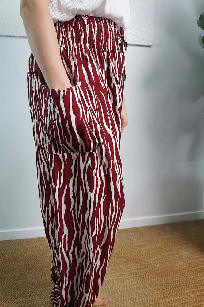 Zebra Maya Rayon Harem Pants Australia