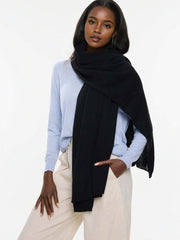 Cashmere 2 ply knitted Julian Wrap/ Scarf/Shawl-More colours available
