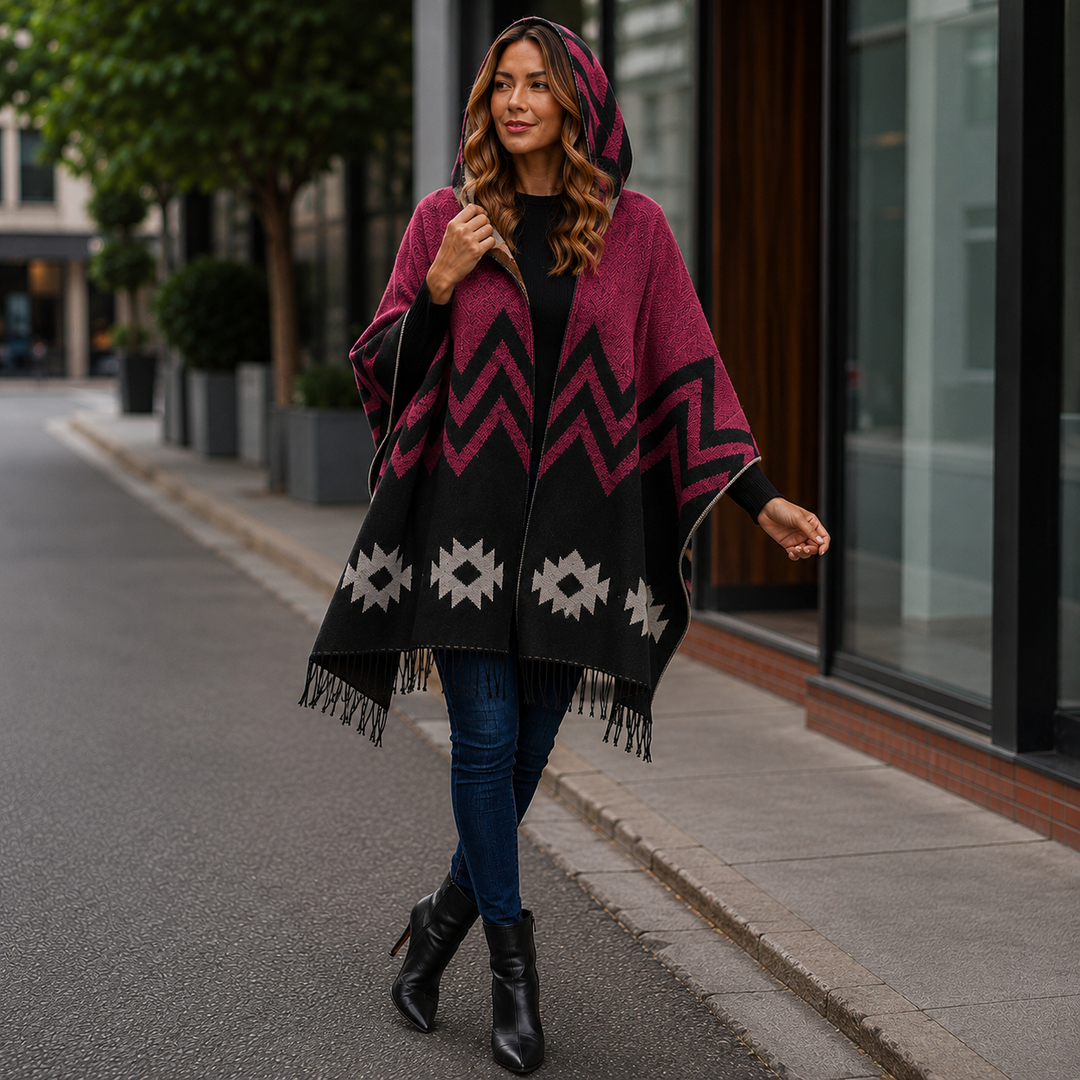 Anezec Hooded wrap Shawl AU 8-20