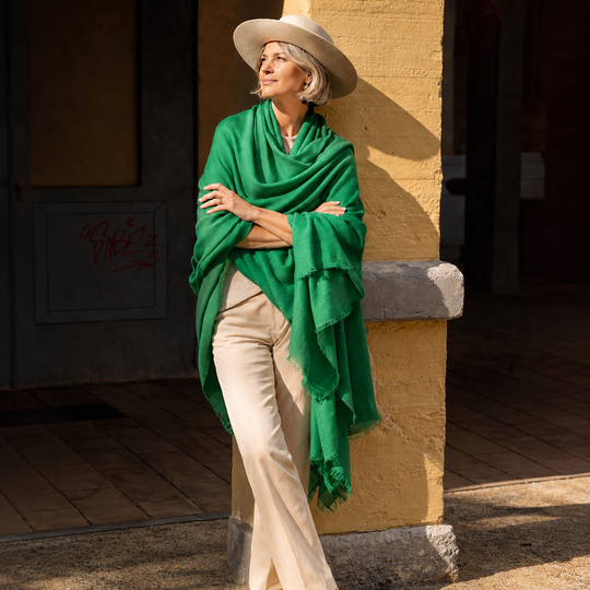 Imperial Julian handwoven pure Cashmere Travel Wrap-More Colours Available