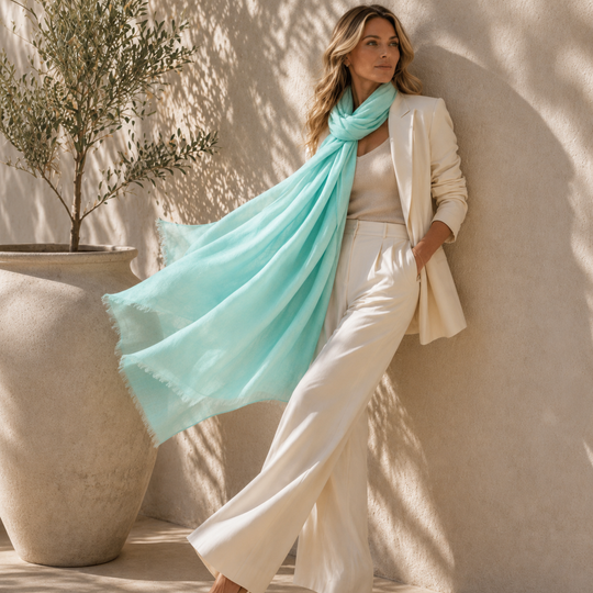 Julian 100% Ultra fine cashmere Maya oversized scarf/ wrap/ shawl-More colours available