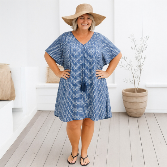 Maya Kaftan Top Tunic Sizes Available AU 14-30