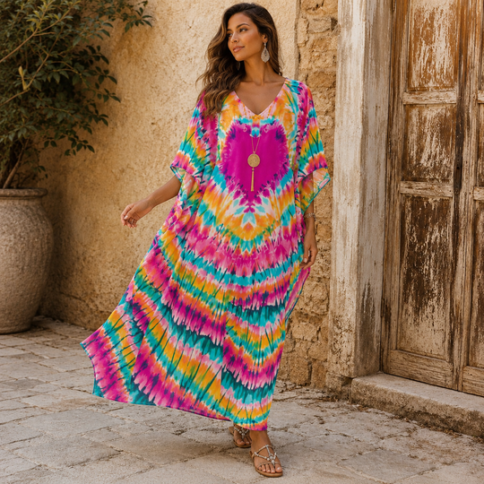 Maya Tropical Loose, Casual Kaftan - AU 8-20