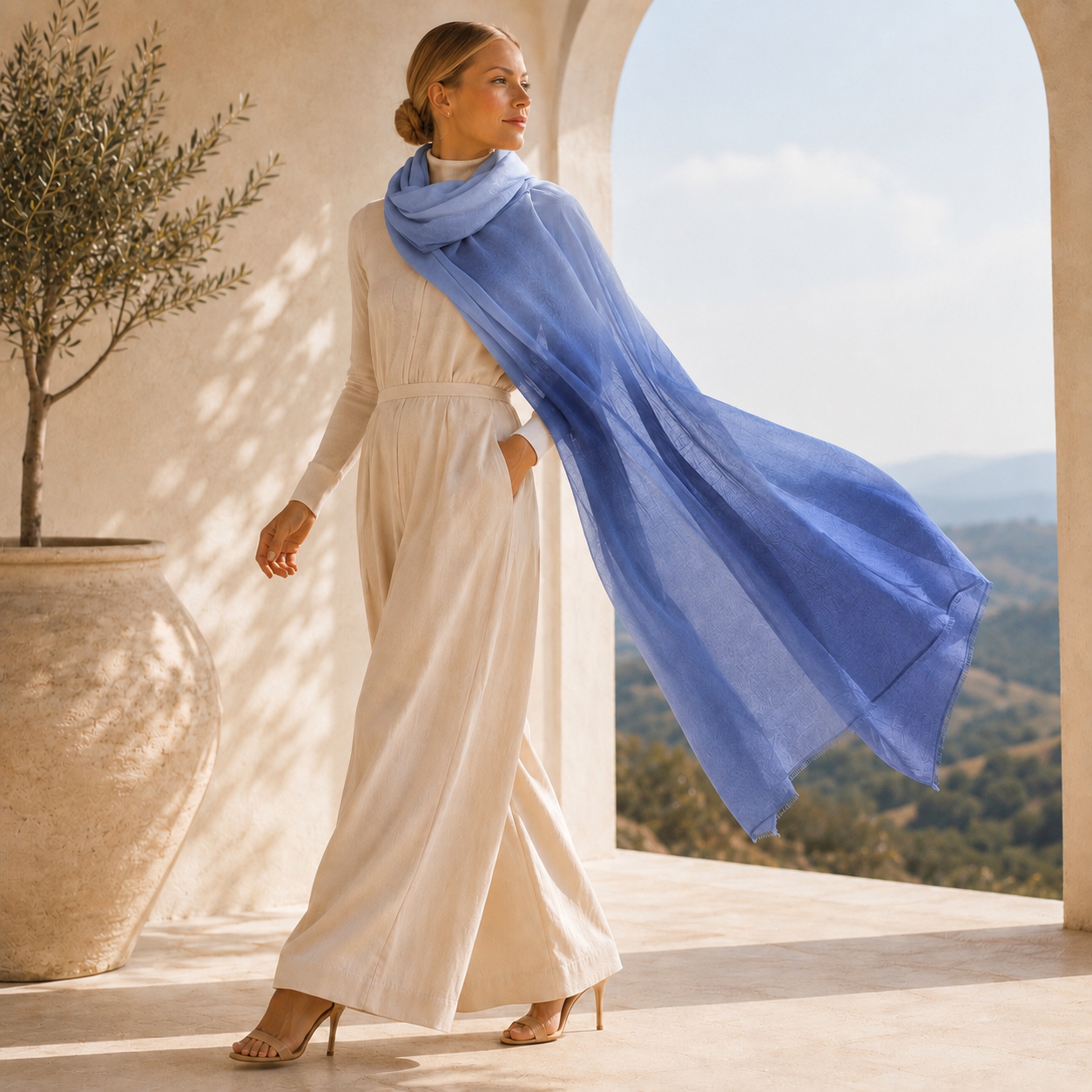 Julian 100% Ultra fine cashmere Maya oversized scarf/ wrap/ shawl-More colours available
