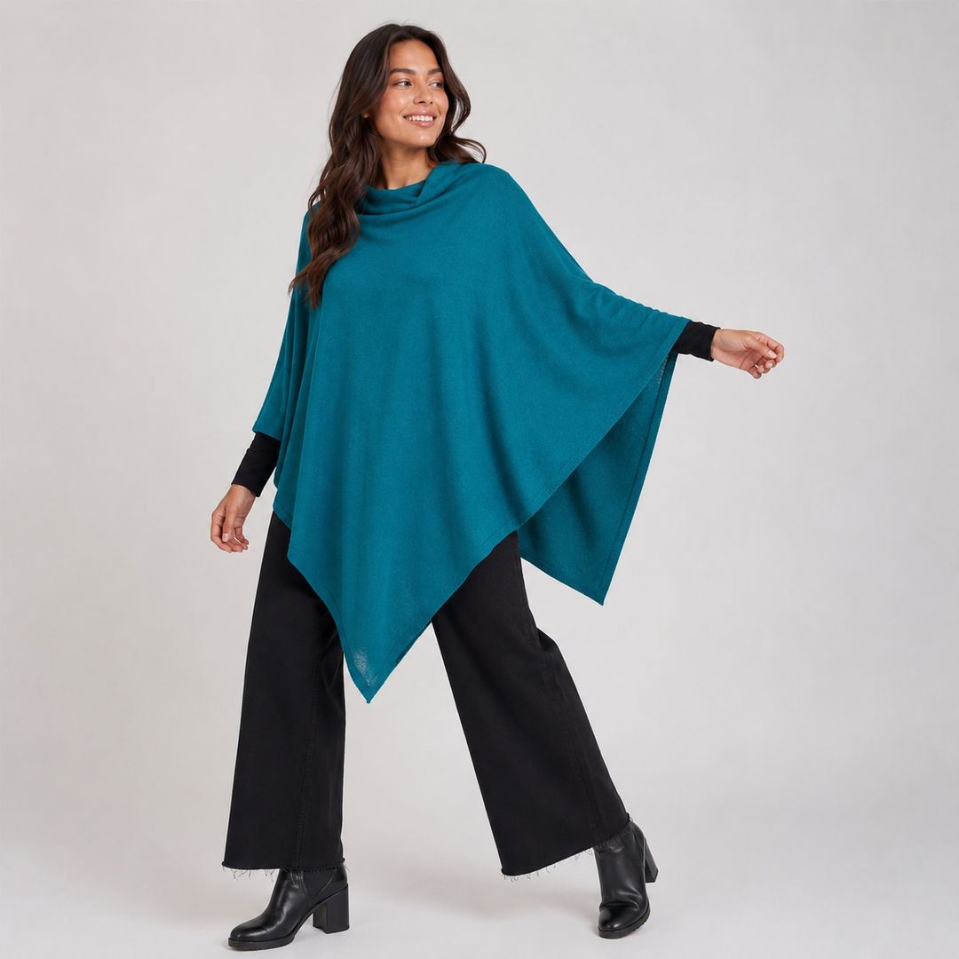 Julian Pure Cashmere Soft & Warm Poncho Size AU 8-18