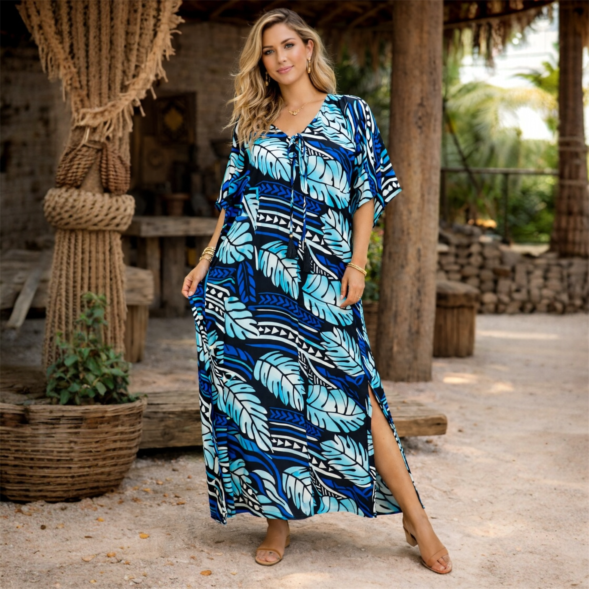 Rayon Maya Kaftan One Size AU 8-18