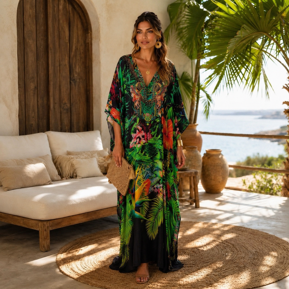 Coco Bella Milano’s Resorto Fusion kaftan 12-20