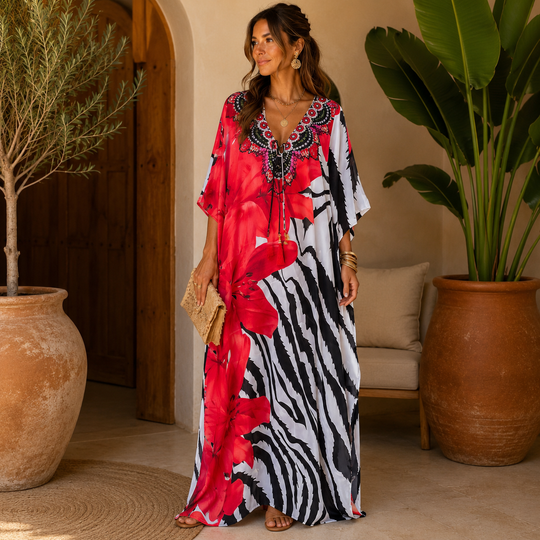 Wild Hibiscus Coco Bella Kaftan 12-20