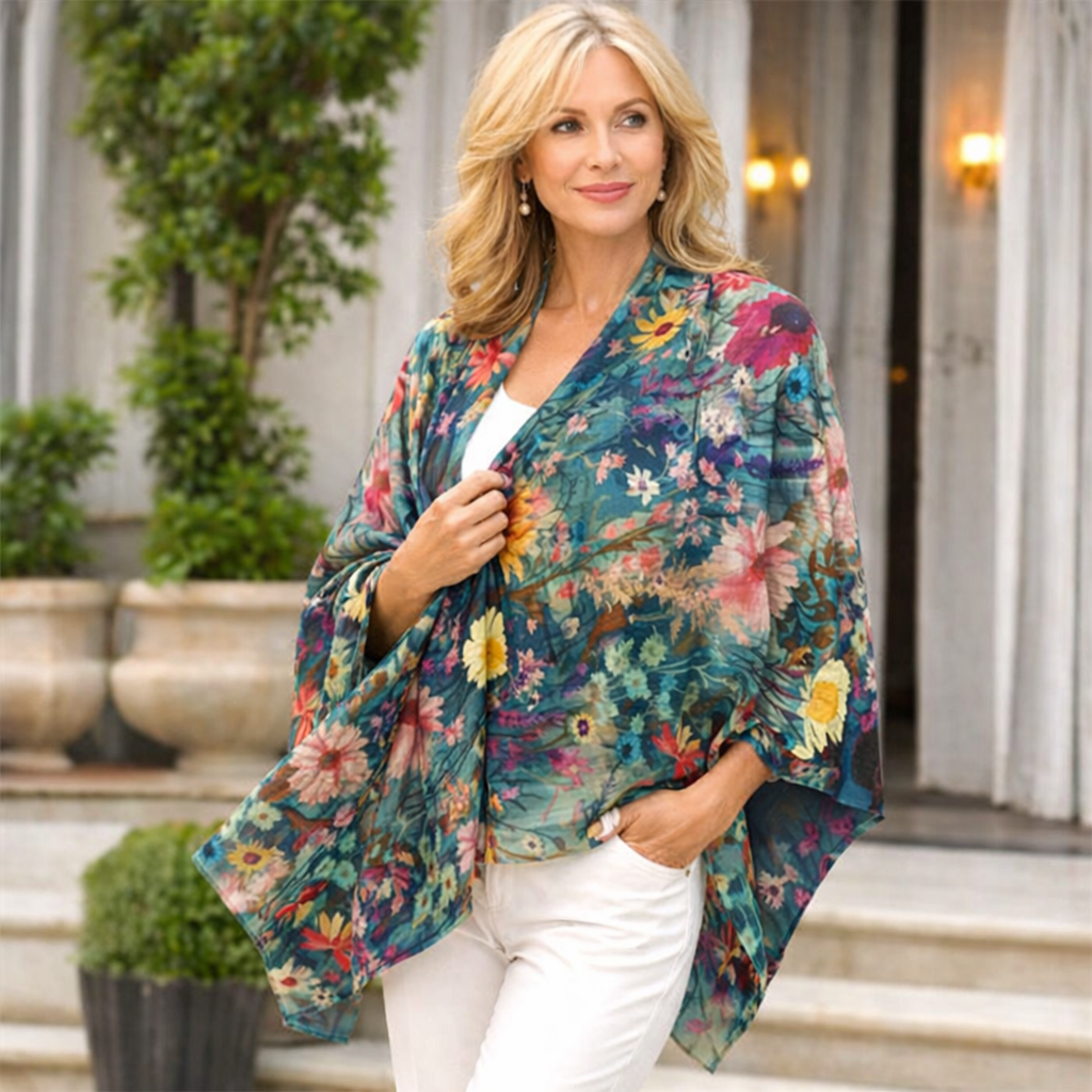 Wearable art 100% Cashmere Julian Scarf /Wrap-More Designs Available