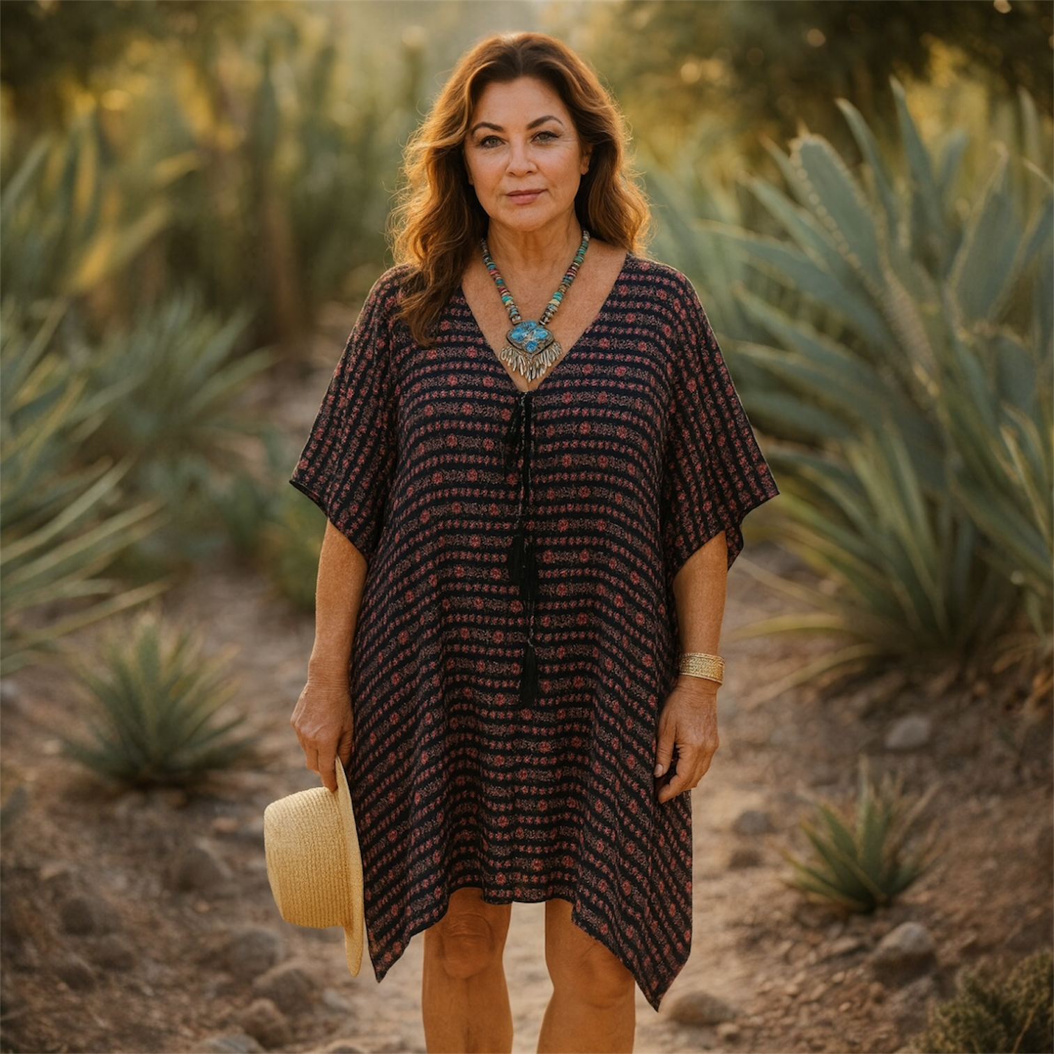 Maya Kaftan Top Tunic Sizes Available AU 14-30-Black n Brown