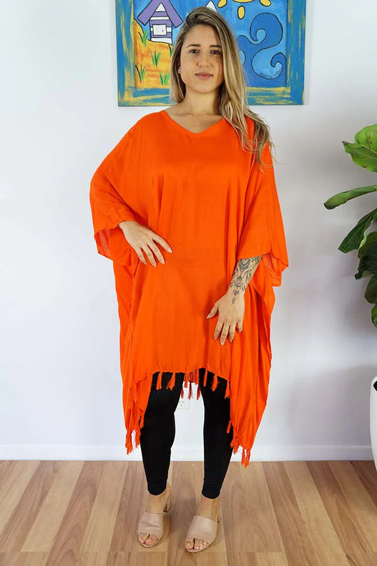 Orange Maya Tunic Cover up OFSA 14-26