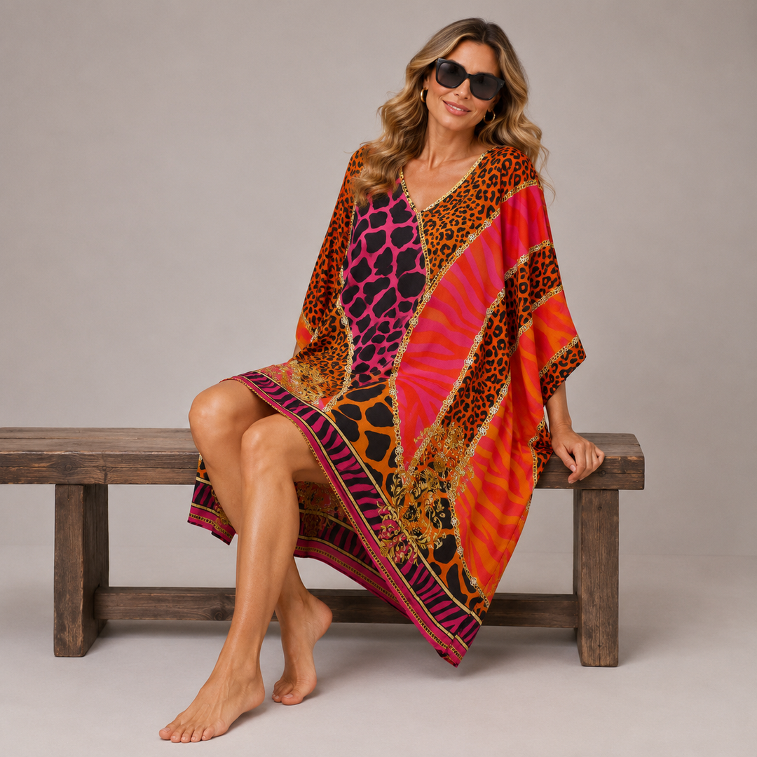 Maya Short Kaftan Top Tunic Sizes Available AU 14-30