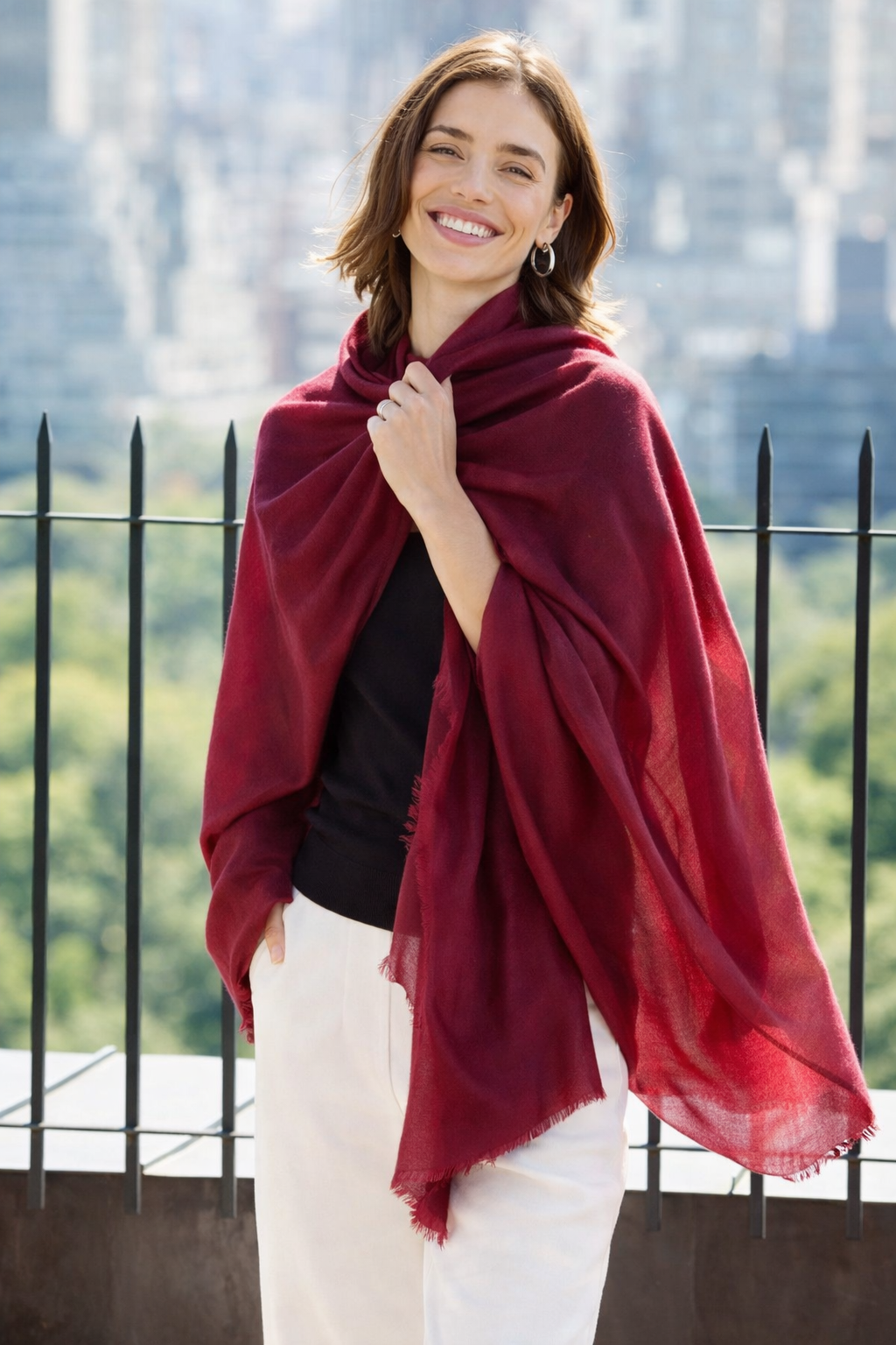 Julian 100% Ultra fine cashmere Maya oversized scarf/ wrap/ shawl-More colours available