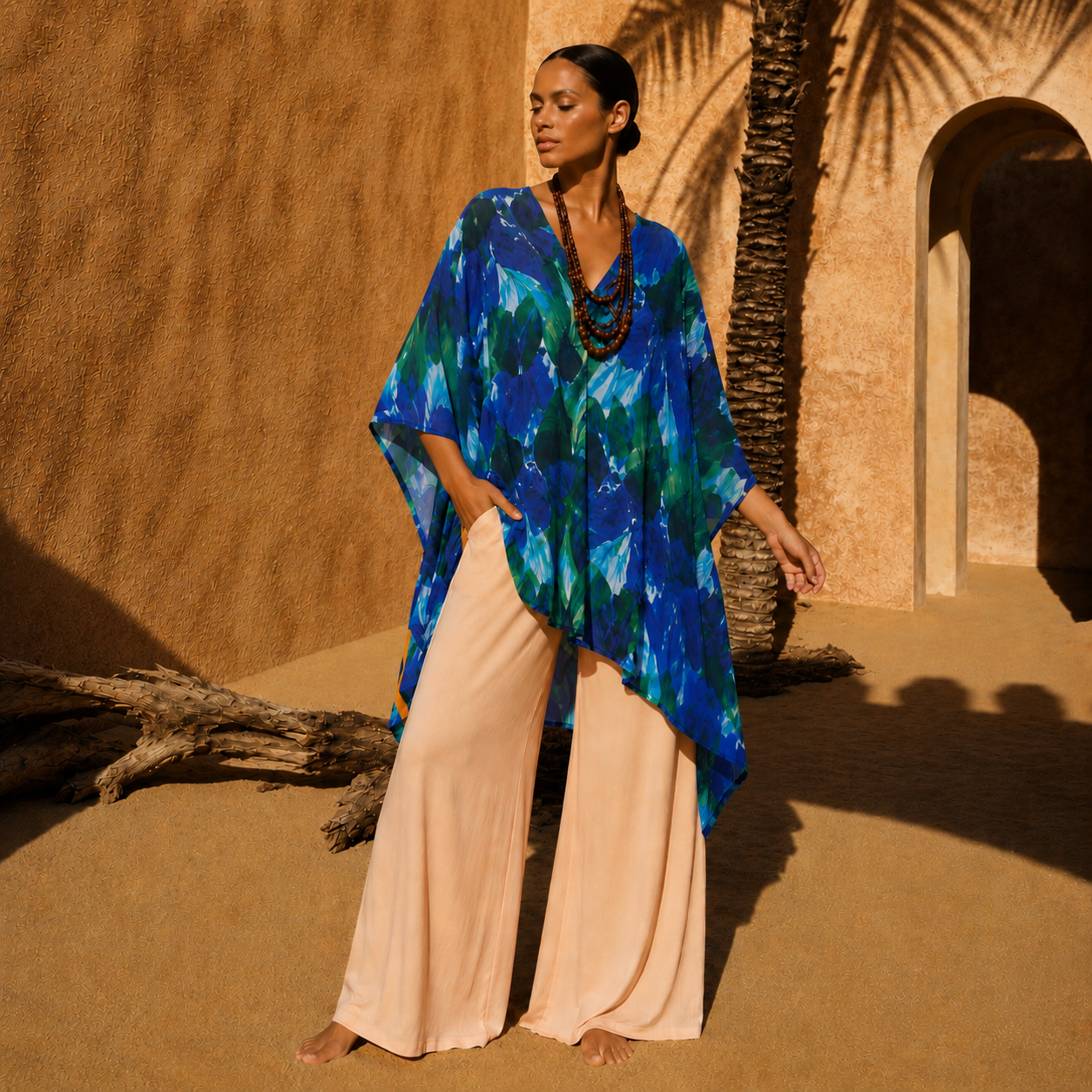 Kyra Bling Short Kaftan one size fits AU 12-20