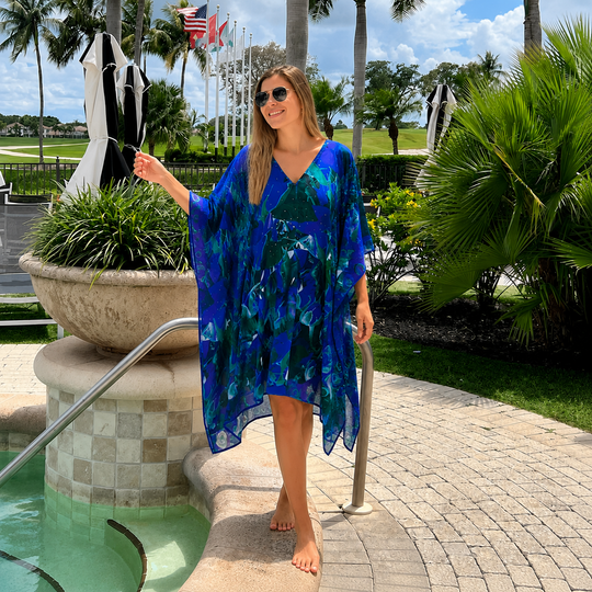 Kyra Bling Short Kaftan one size fits AU 12-20