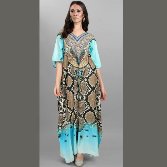 Mia Embellished Kaftan Dress