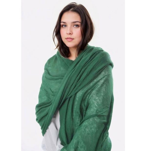 Julian Oversized handwoven pure cashmere scarf