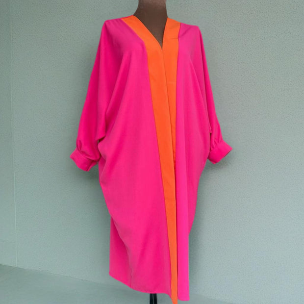 Handmade Fuchsia Cotton Kimono Jacket