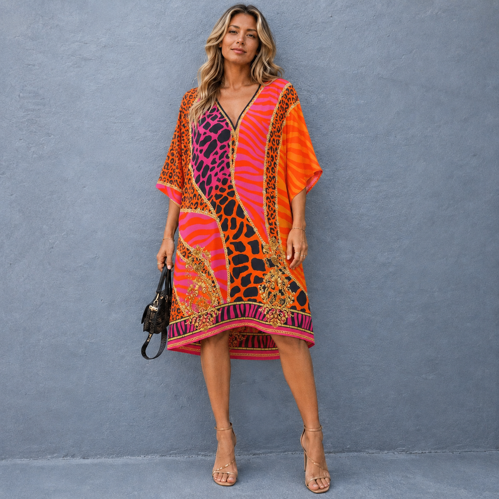 Maya Short Kaftan Top Tunic Sizes Available AU 14-30
