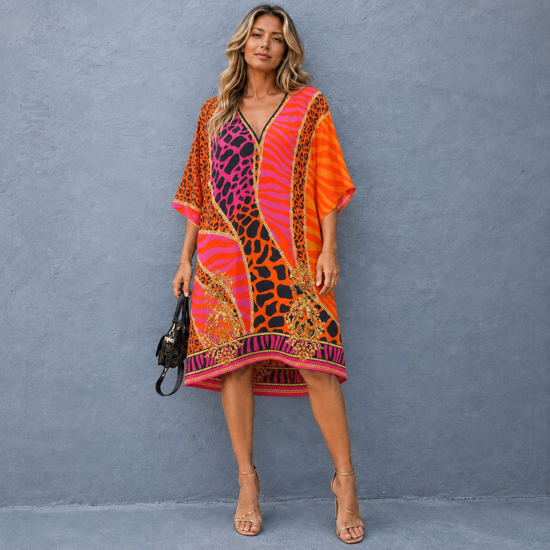 Maya Short Kaftan Top Tunic Sizes Available AU 14-30