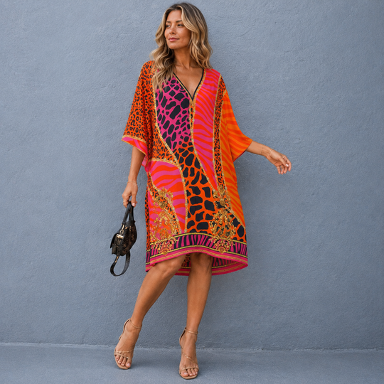 Maya Short Kaftan Top Tunic Sizes Available AU 14-30