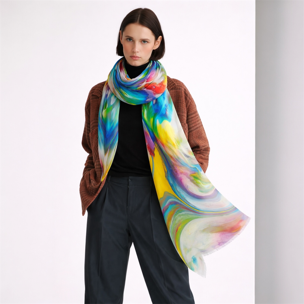 Cashmere Ultra fine Julian Scarf /Wrap-NANI