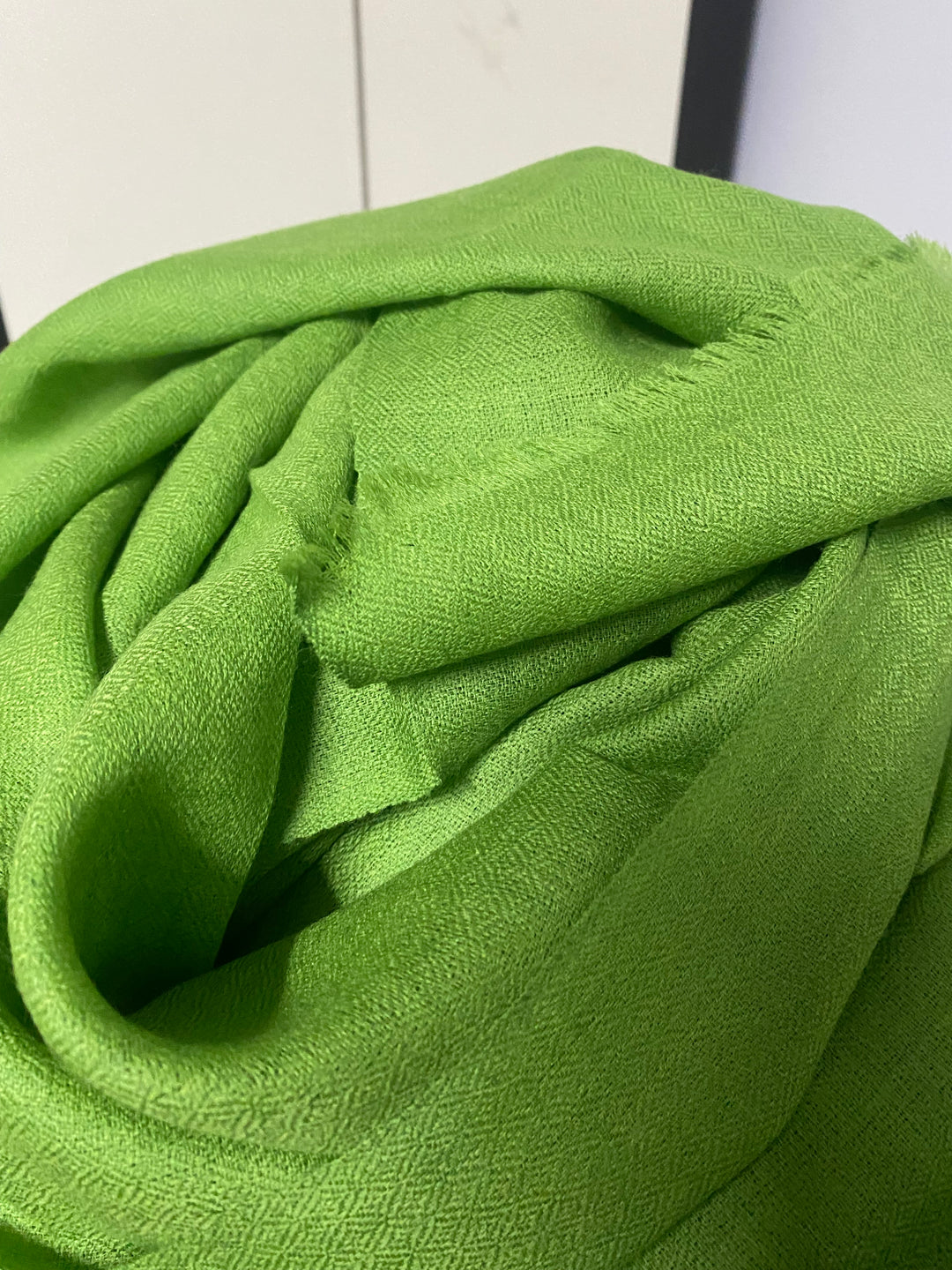 Julian Cashmere Ultra fine  oversized scarf-Spring Green