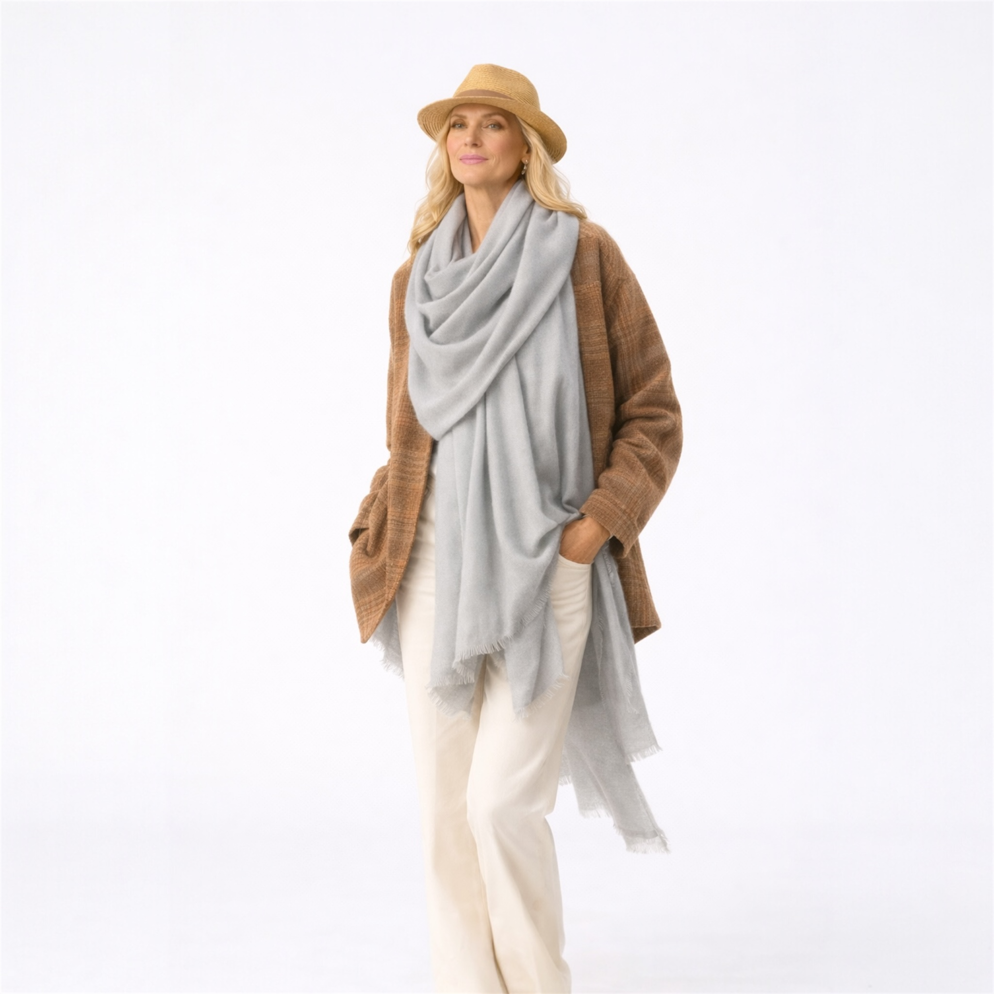Julian 100% Ultra fine cashmere Maya oversized scarf/ wrap/ shawl-More colours available