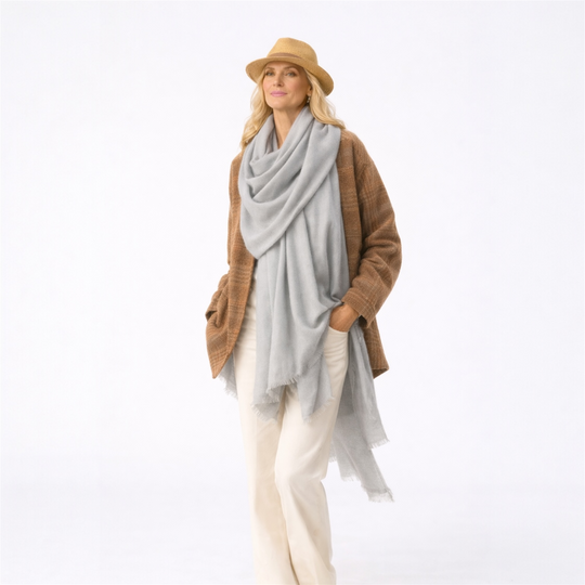Julian 100% Ultra fine cashmere Maya oversized scarf/ wrap/ shawl-More colours available