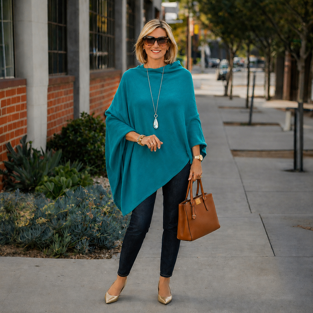 Mklane Julian Maya 100% Cashmere Oversized Poncho-10 colours available