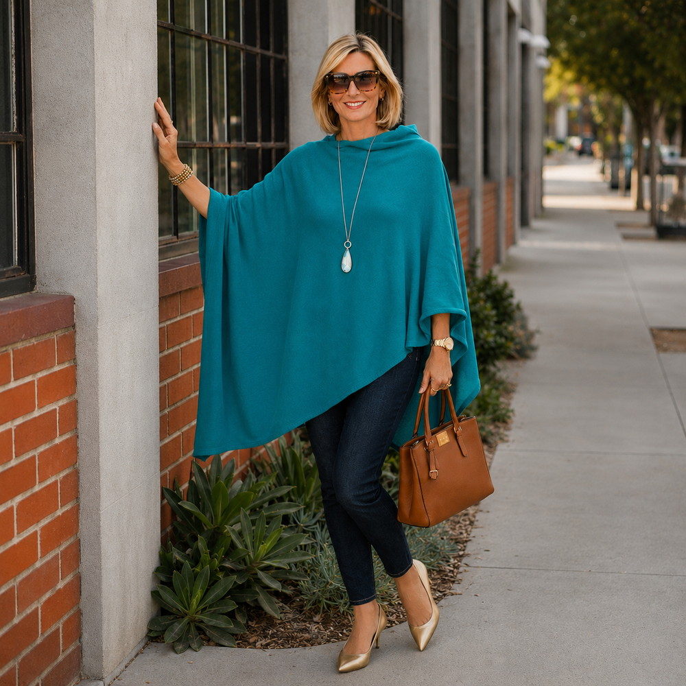 Pure Cashmere Oversized Julian Poncho