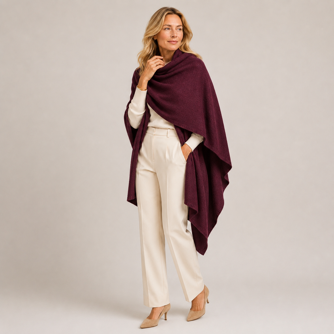 100% Cashmere 2 ply Knitted Julian Oversized Wrap -Unisex -30 Colours available