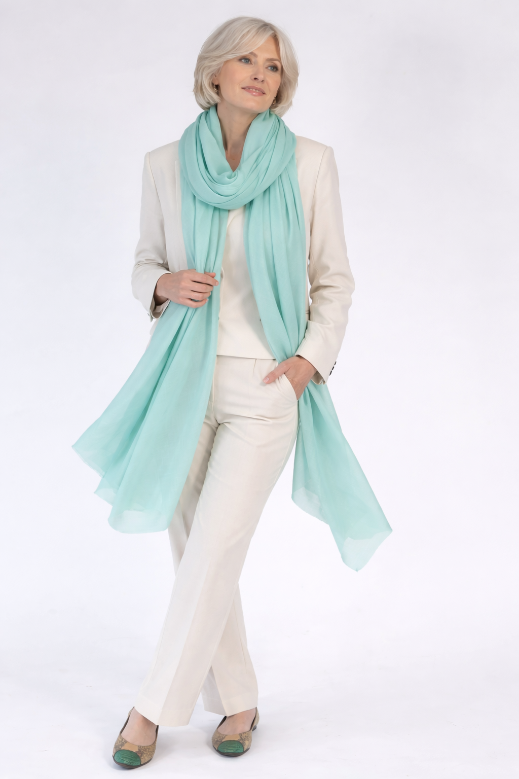 Julian 100% Ultra fine cashmere Maya oversized scarf/ wrap/ shawl-More colours available