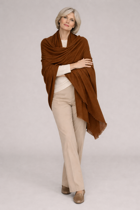 Imperial Julian handwoven pure Cashmere Travel Wrap-More Colours Available