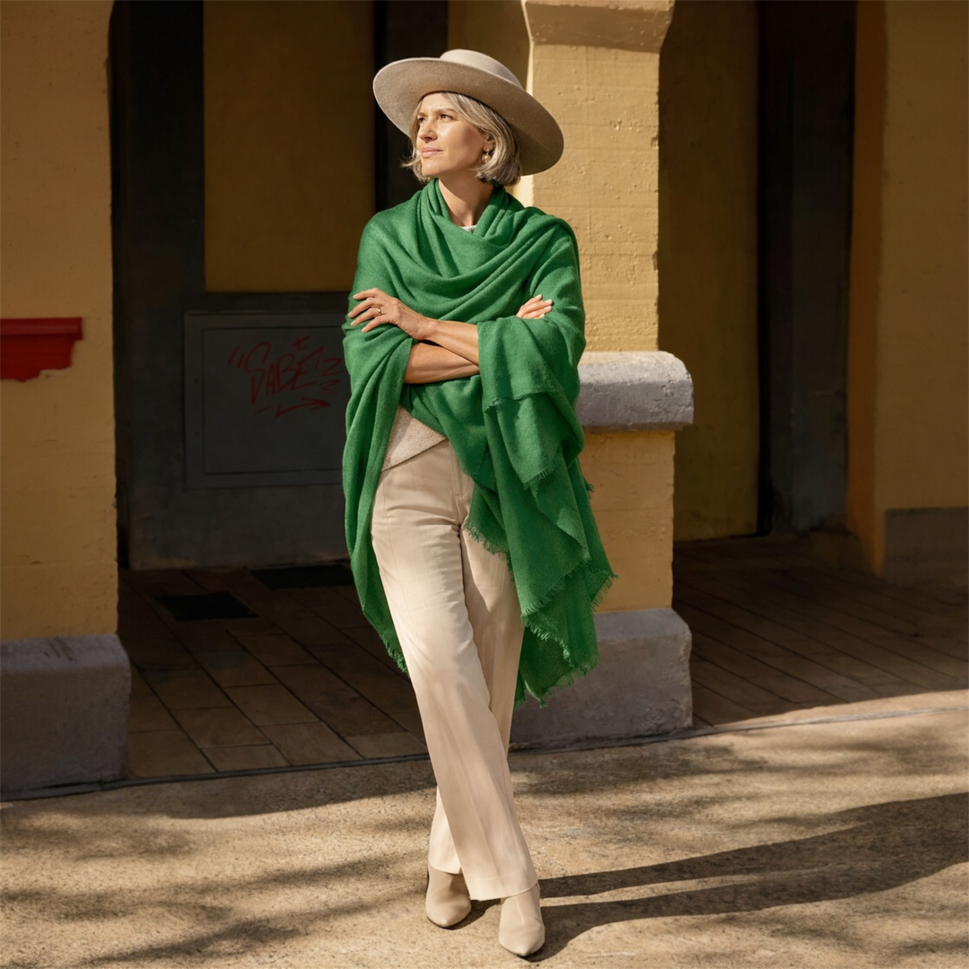 Imperial Julian handwoven pure Cashmere Travel Wrap-More Colours Available