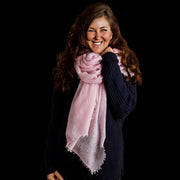 Pink Cashmere Scarf 