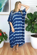 Blue Rayon Maya Kaftan Maxi 12-26